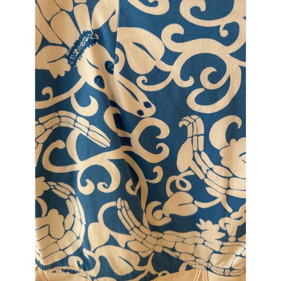 Lilly Pulitzer Blue & White Alligator Print Skirt Skort - Picture 6 of 11